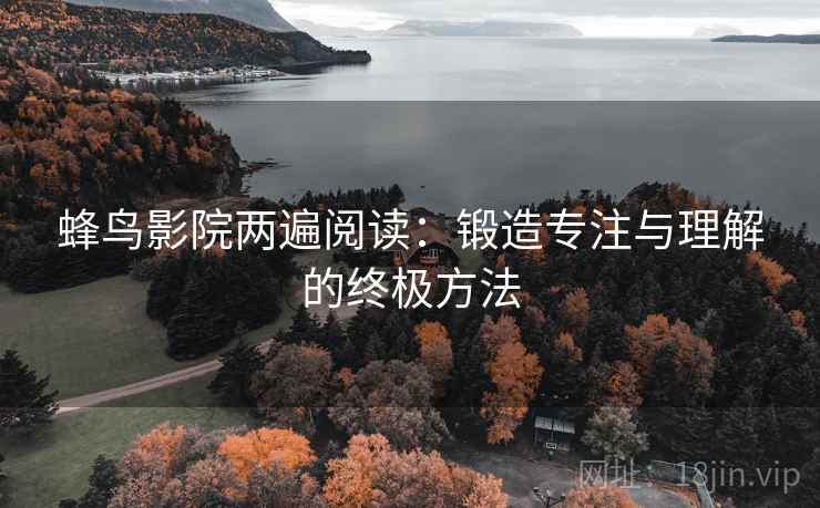 蜂鸟影院两遍阅读:锻造专注与理解的终极方法 蜂鸟影院两遍阅读:锻造专注与理解的终极方法